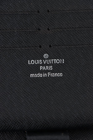 REPLICA Louis Vuitton Black Epi Leather 'Zippy' Organiser Wallet