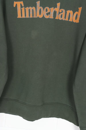 TIMBERLAND Forest Green & Orange Sweatshirt (XL)