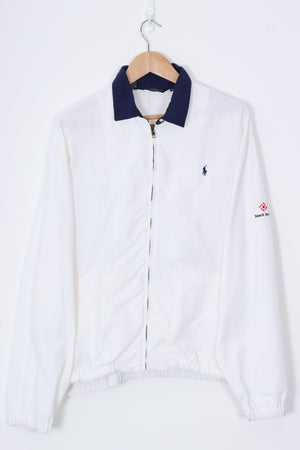 RALPH LAUREN POLO White & Navy USA Made Windbreaker (XL-XXL)