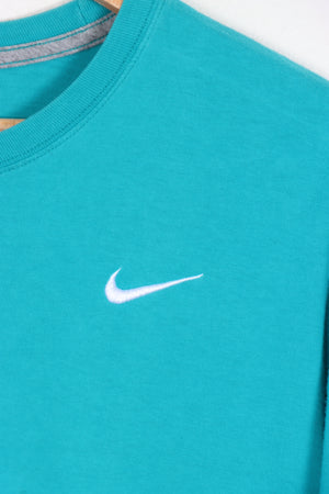 Teal NIKE Embroidered Swoosh Classic Tee (L)