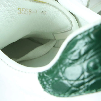 GUCCI Signature Red & Green Stripe Italian Made White 'Ace' Sneakers (40)