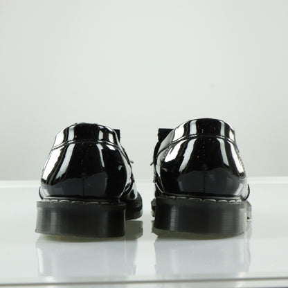 SOLOVAIR Black Patent Tassel Loafers England Made (9)