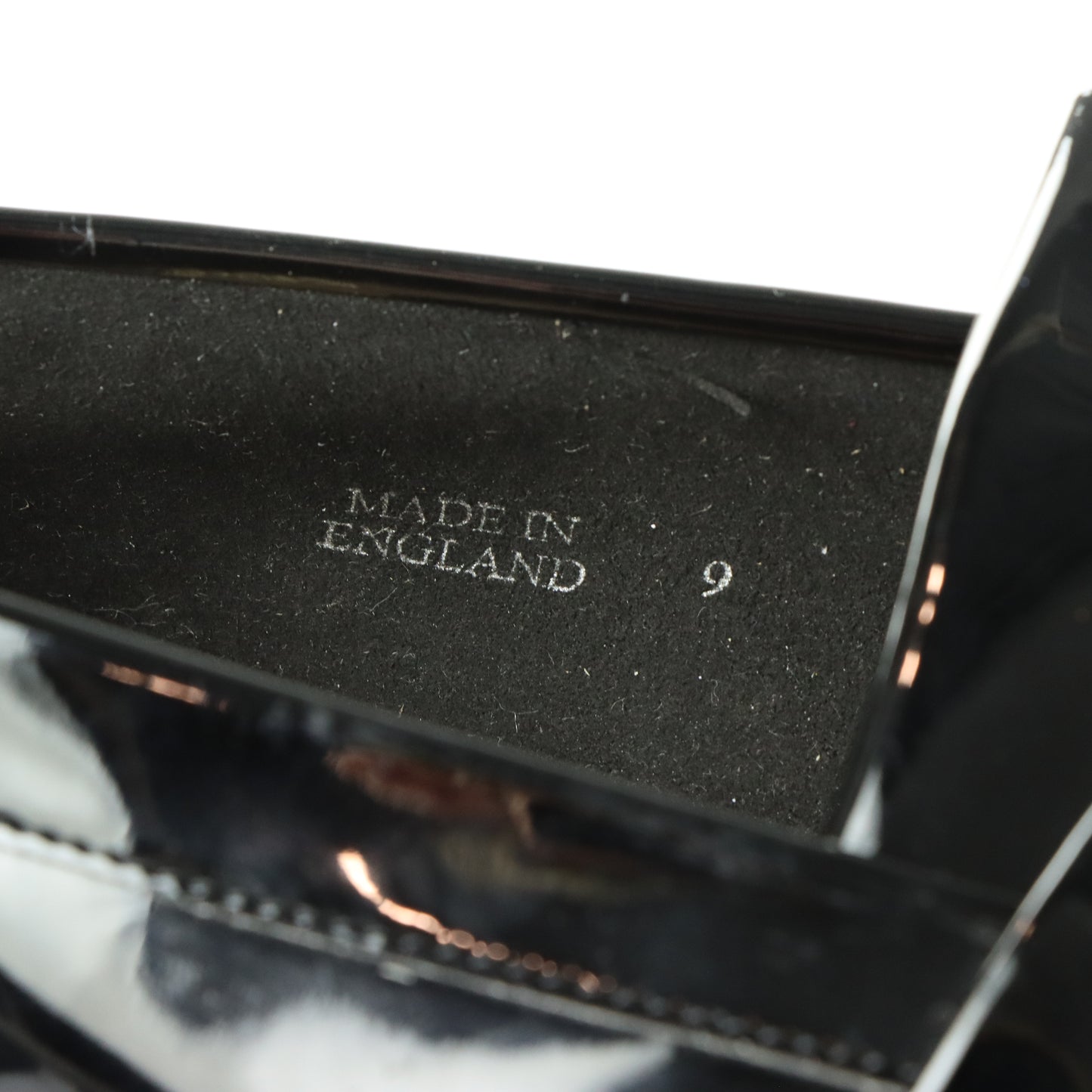 SOLOVAIR Black Patent Tassel Loafers England Made (9)