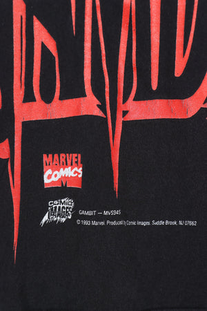 MARVEL 1993 Gambit X-MEN Wolverine Single Stitch T-Shirt USA Made (L)
