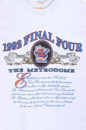 NCAA 1992 Final Four College Basketball NUTMEG T-Shirt USA Made (L)
