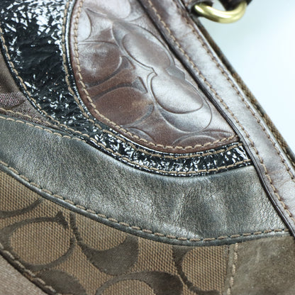 COACH Y2K Patchwork 13516 Chocolate Brown Handbag