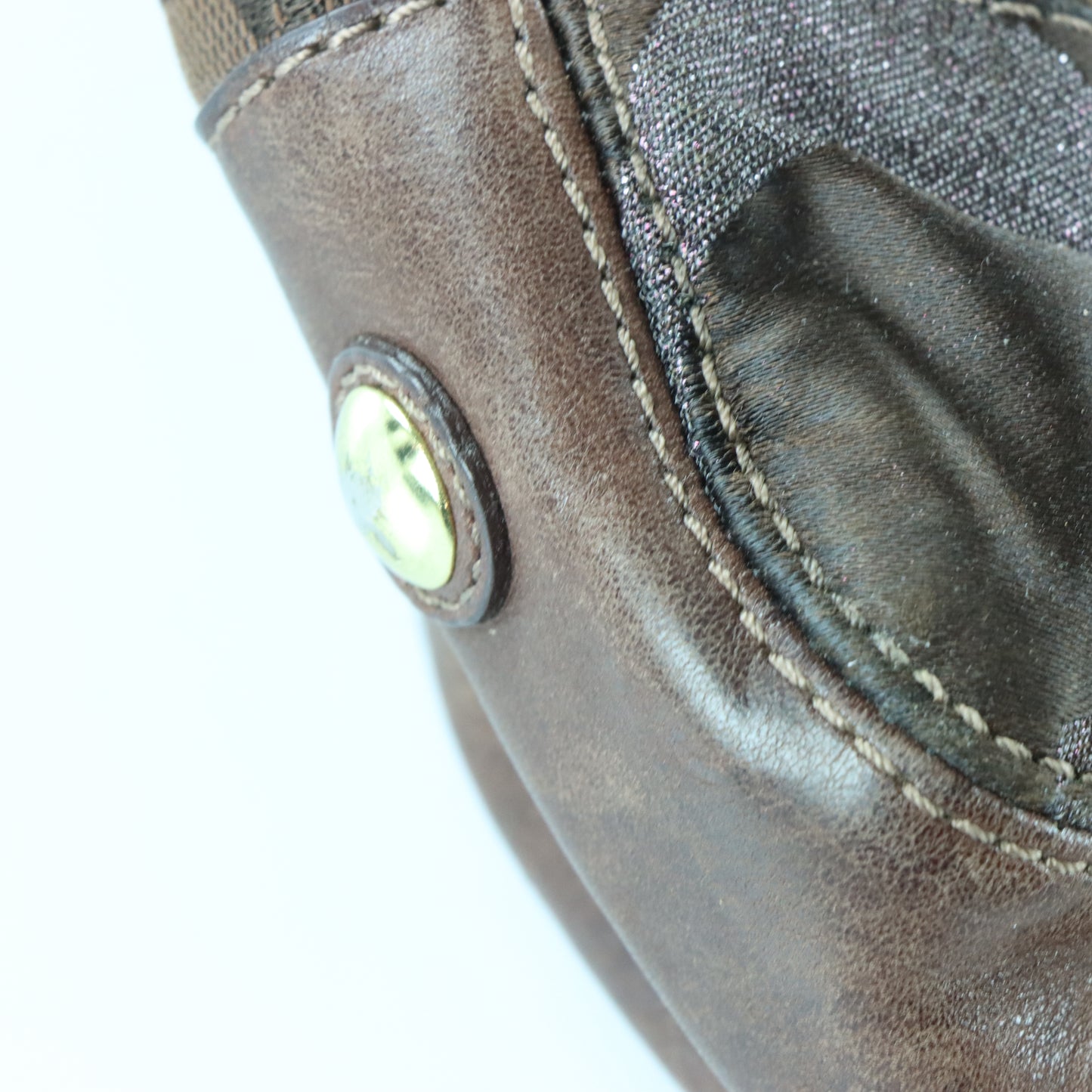 COACH Y2K Patchwork 13516 Chocolate Brown Handbag