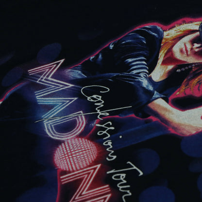 Vintage MADONNA Y2K Confessions Tour Front Back Pop Music T-Shirt (XL)