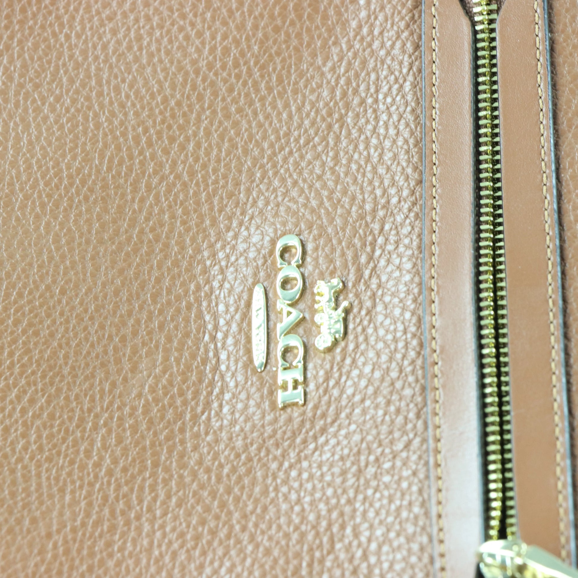 COACH 34823 'Mae' Pebble Leather Tan Crossbody Bag - Vintage Sole Melbourne