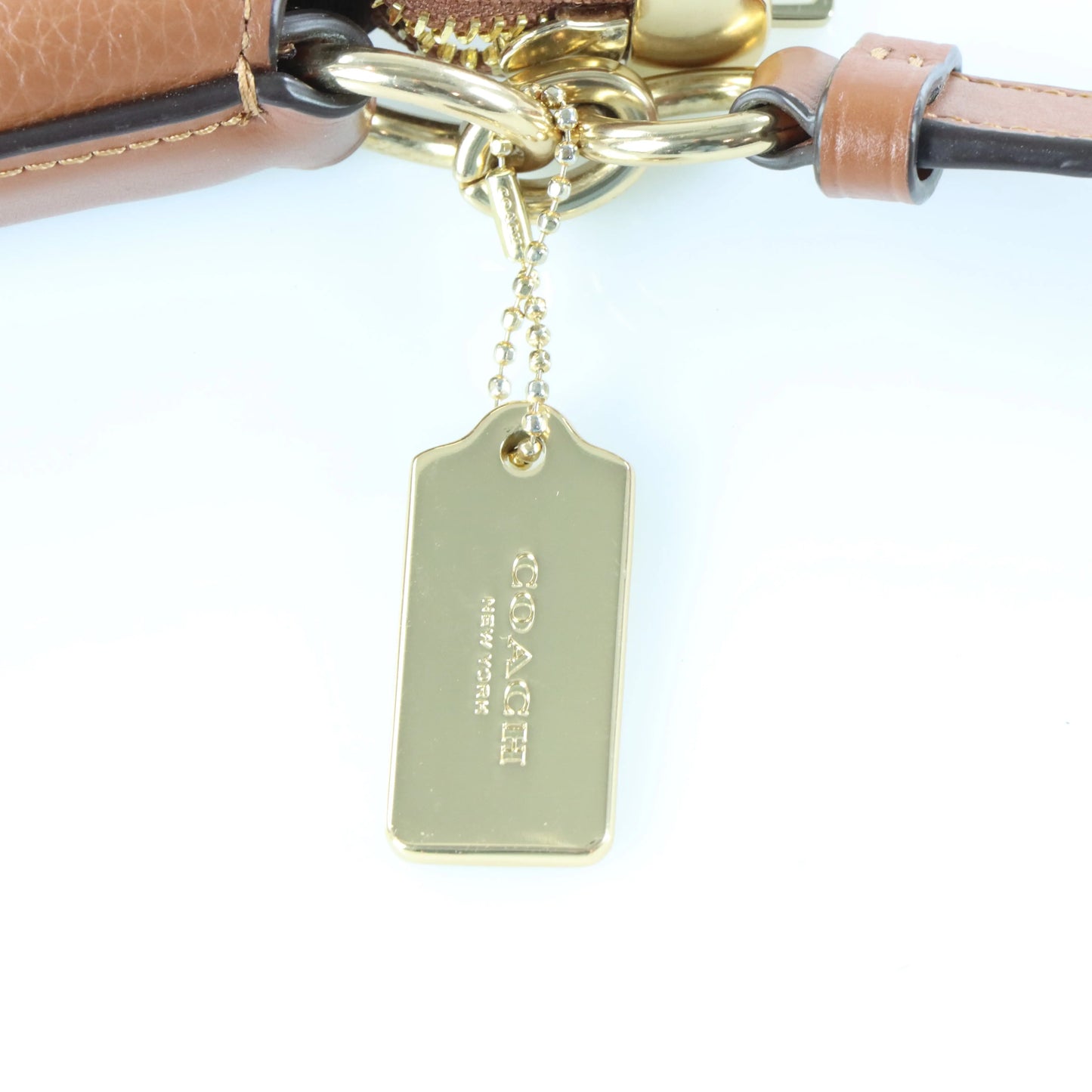 COACH 34823 'Mae' Pebble Leather Tan Crossbody Bag - Vintage Sole Melbourne