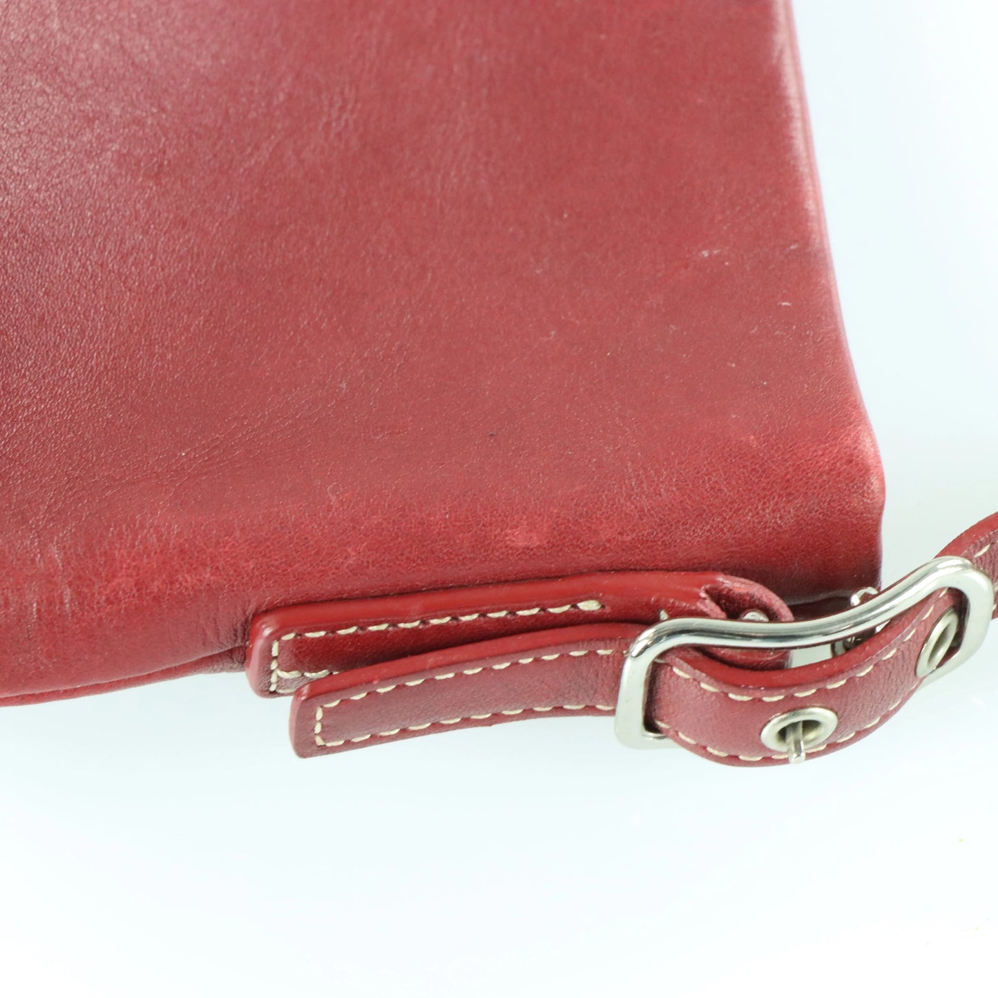 COACH Legacy Cherry Red & Silver Mini Shoulder Bag - Vintage Sole Melbourne