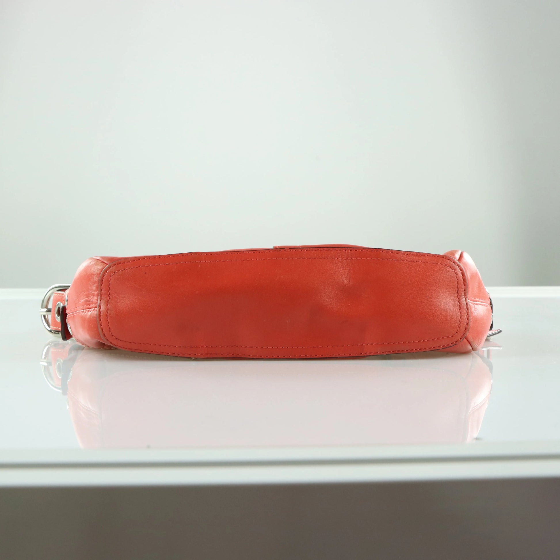 COACH Coral Leather Adjustable Buckle Strap Z14700 Handbag - Vintage Sole Melbourne