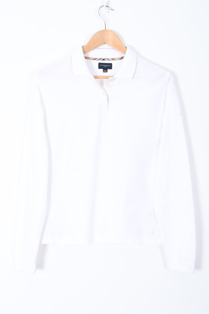 BURBERRY GOLF Long Sleeve Polo Shirt (Women's L)