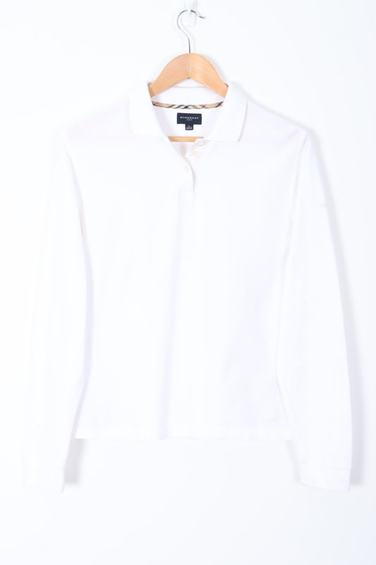 BURBERRY GOLF Long Sleeve Polo Shirt (Women's L)