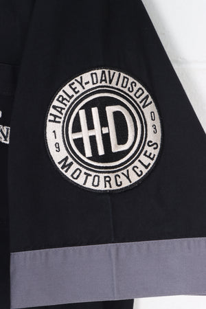 HARLEY DAVIDSON Milwaukee Oil Refinery Button Up Mechanic Shirt (XL)