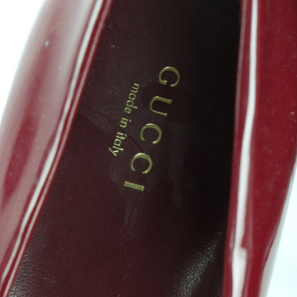 GUCCI Platform Pump Burgundy Italy Made Heels (38.5) - Vintage Sole Melbourne
