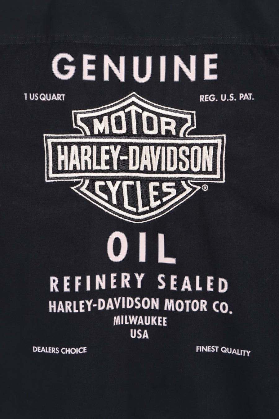 HARLEY DAVIDSON Milwaukee Oil Refinery Button Up Mechanic Shirt (XL)