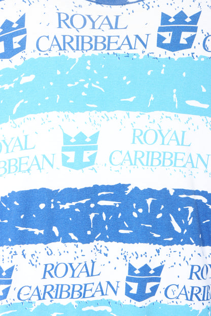 Royal Caribbean Cruise 90s All Over Single Stitch Oversized T-Shirt (L-XL)