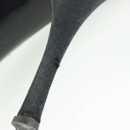 GUCCI Crystal Embellished Black Satin Italy Made Sandal Heels (7B) - Vintage Sole Melbourne