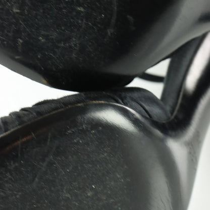 GUCCI Crystal Embellished Black Satin Italy Made Sandal Heels (7B) - Vintage Sole Melbourne