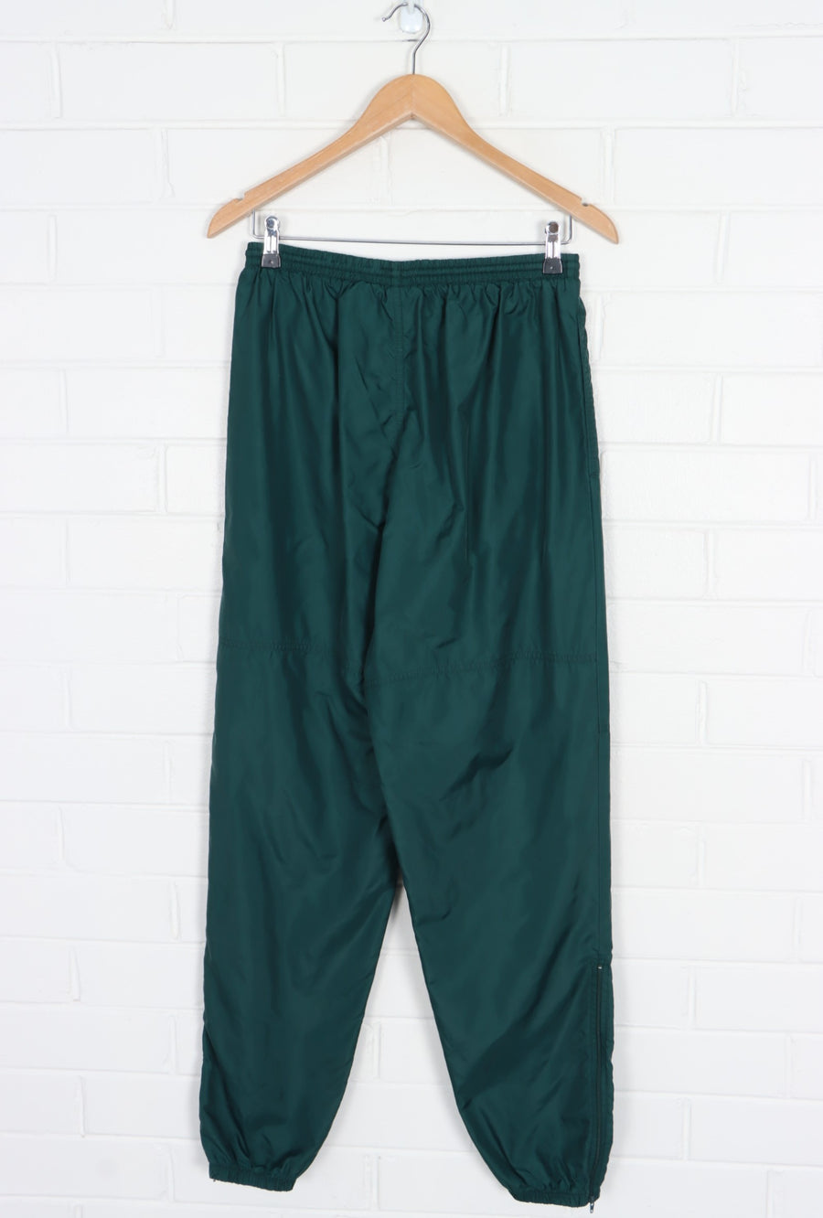 NIKE Dark Green Swoosh Logo Elastic Waist Track Pants (L)