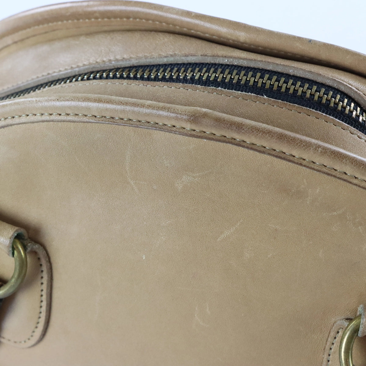Vintage 90s COACH 9928 Putty 'Chadwick' USA Made Leather Satchel