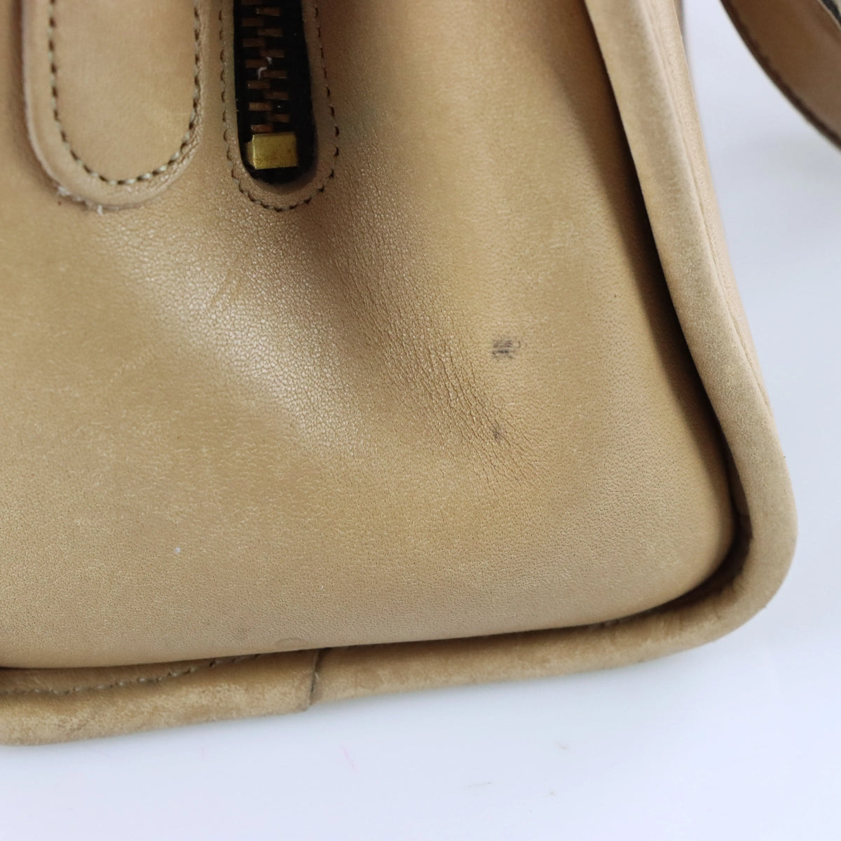 Vintage 90s COACH 9928 Putty 'Chadwick' USA Made Leather Satchel