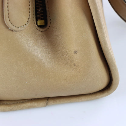 Vintage 90s COACH 9928 Putty 'Chadwick' USA Made Leather Satchel