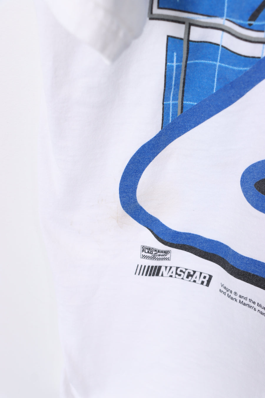 NASCAR Mark Martin #6 'Viagra Racing Team' White T-Shirt (L)