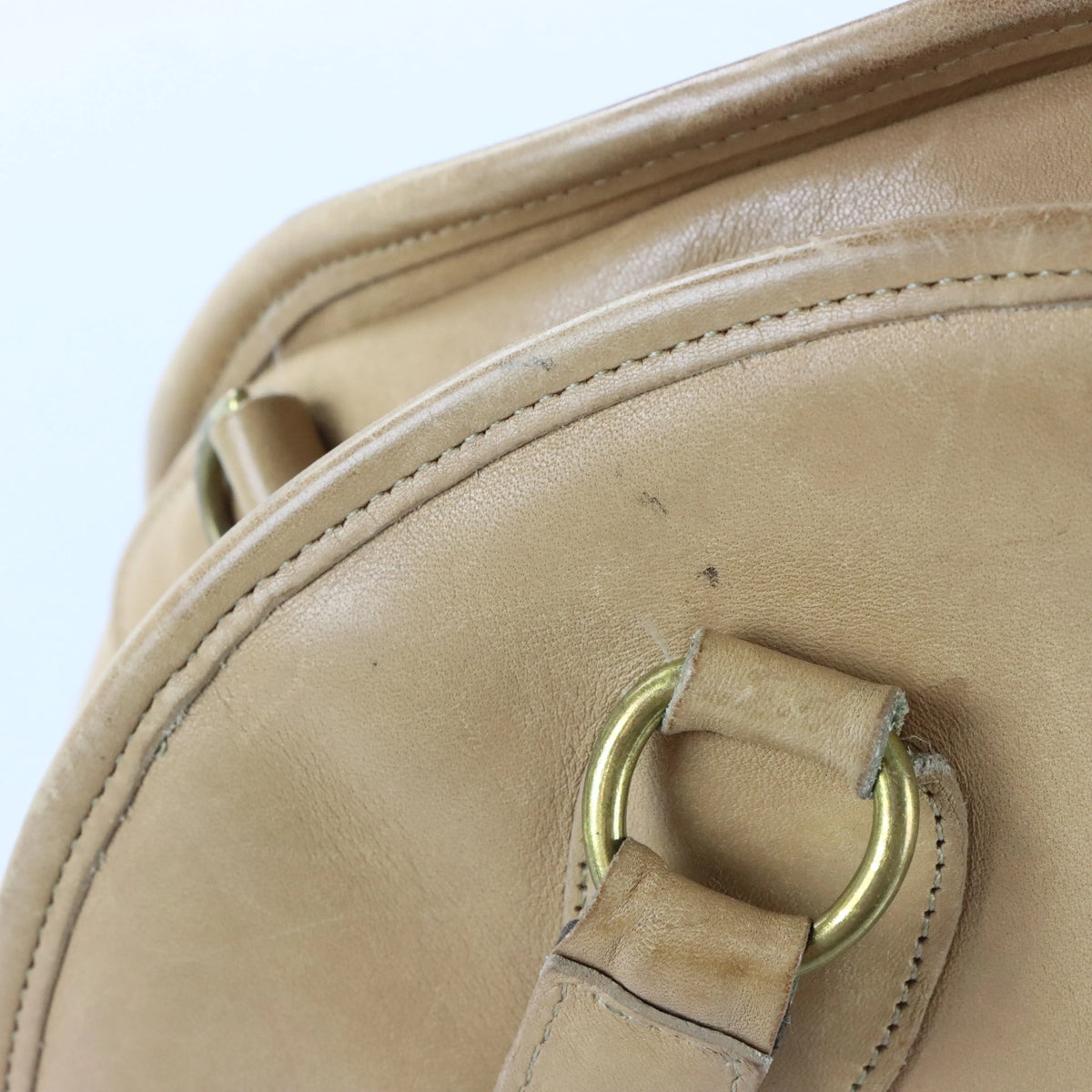 Vintage 90s COACH 9928 Putty 'Chadwick' USA Made Leather Satchel