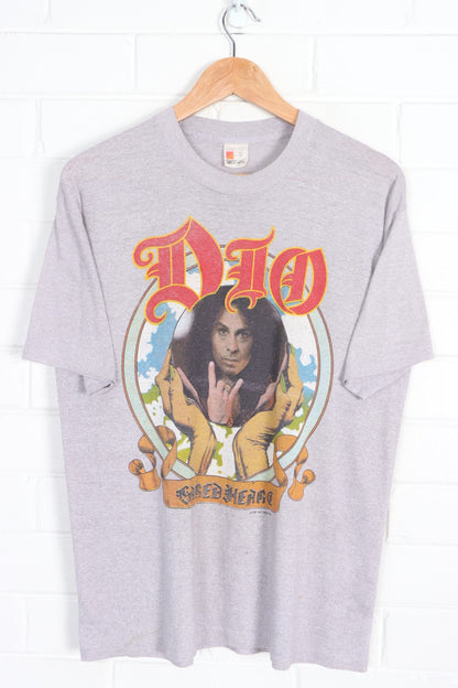 Vintage DIO 1985 Sacred Heart Front Back Single Stitch  T-Shirt USA Made (L)