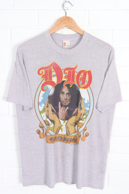 Vintage DIO 1985 Sacred Heart Front Back Single Stitch  T-Shirt USA Made (L)