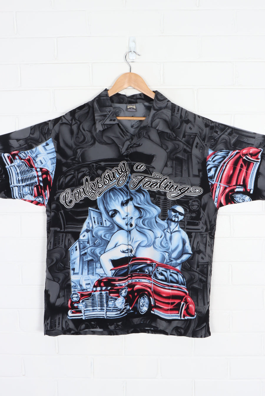 CRUIZIN LOW "Confessing A Feeling" All Over Short Sleeve Shirt (XL)