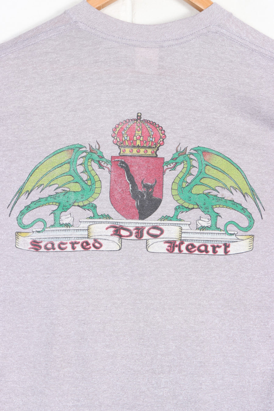 Vintage DIO 1985 Sacred Heart Front Back Single Stitch  T-Shirt USA Made (L)