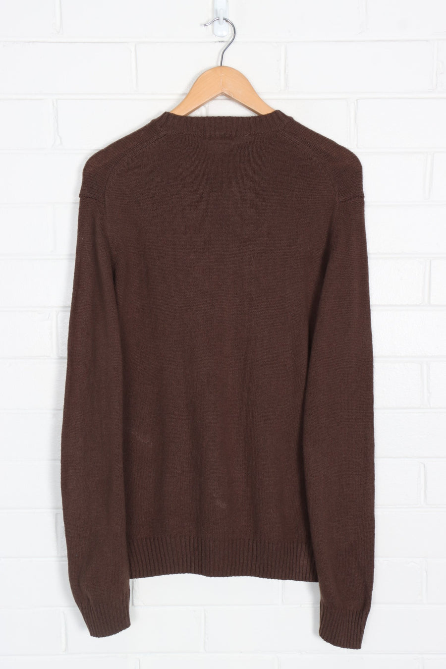 LACOTSE Brown Embroidered Knit (L)