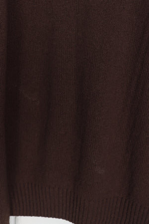 LACOSTE Brown Embroidered Logo Knit (L)