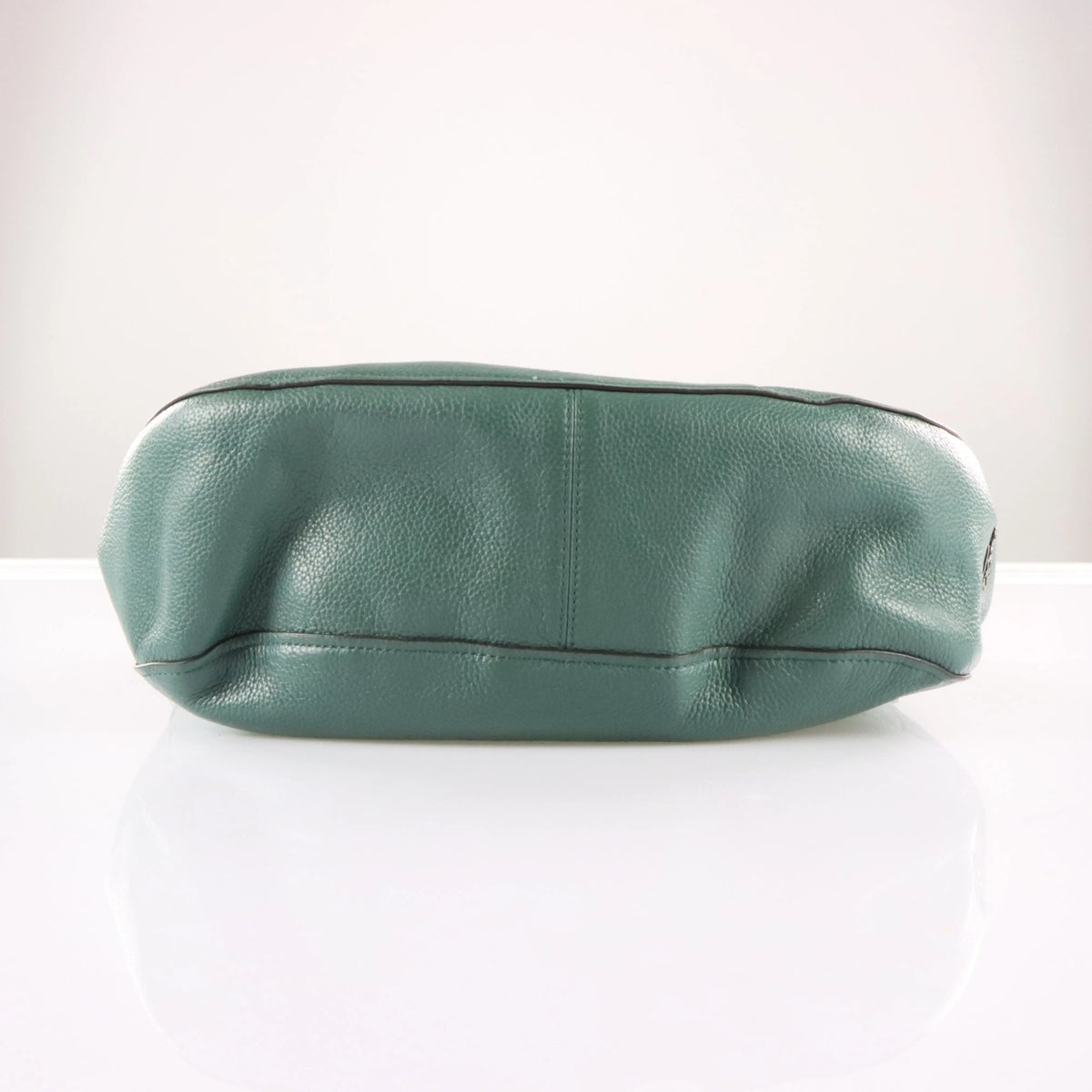 Vintage COACH 24771 Turnlock Green Pebbled Handbag