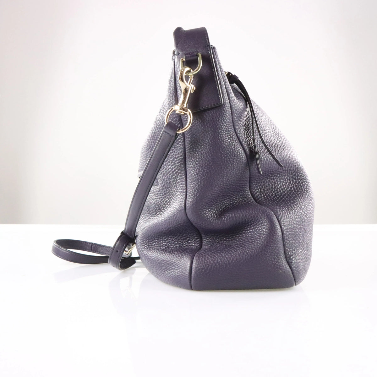 COACH 31623 Purple Pebbled Leather Crossbody Bag