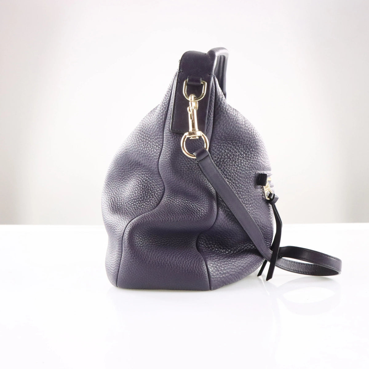 COACH 31623 Purple Pebbled Leather Crossbody Bag