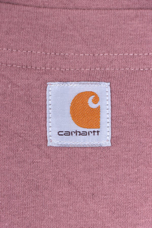 CARHARTT Mauve Front Pocket Casual T-Shirt (L)