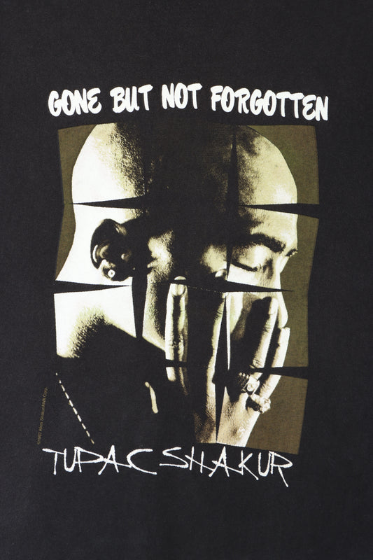 Tupac 1997 'Gone But Not Forgotten' Single Stitch T-Shirt (L-XL)