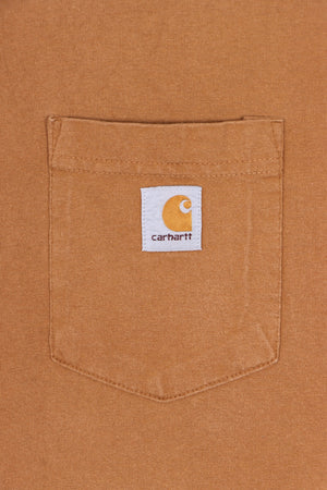 CARHARTT Clay Brown Front Pocket T-Shirt (XL)