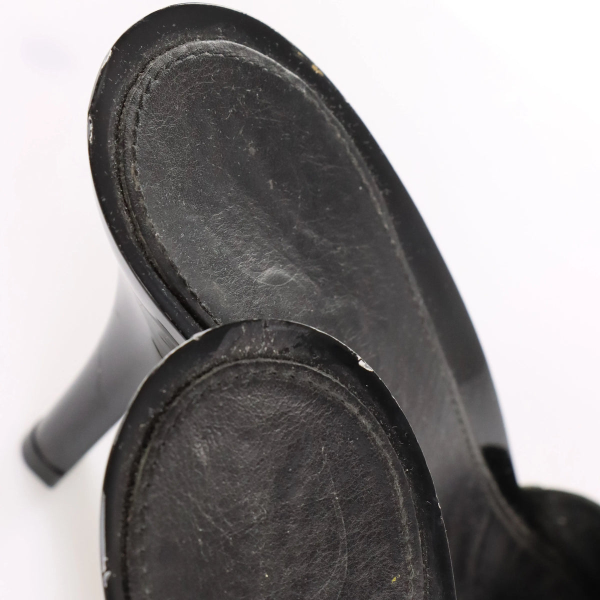 Vintage DIOR Suede Strap Logo Buckle Italian Made Mules (38.5)