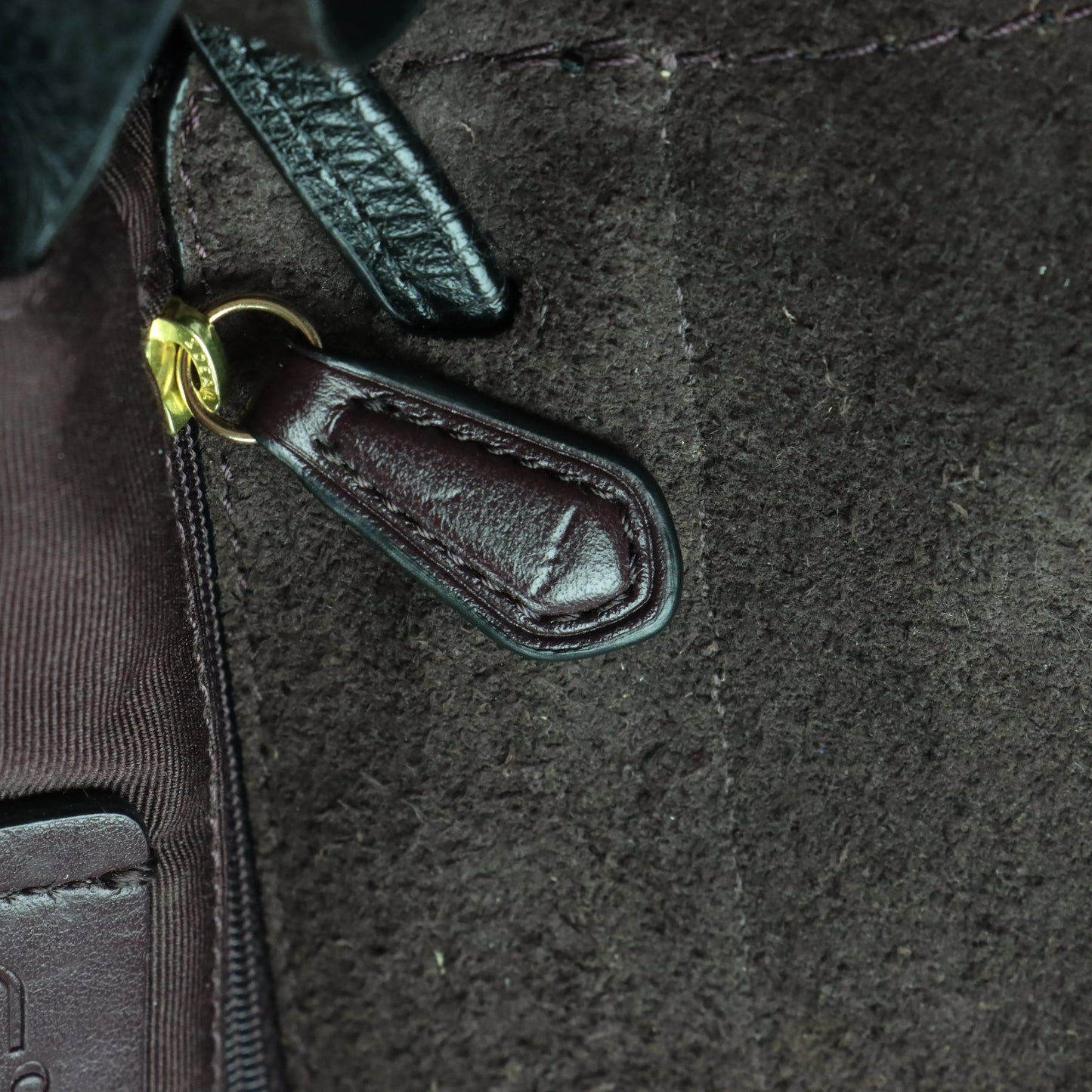 COACH 'Derby' F59819 Black Pebbled Mini Drawstring Backpack - Vintage Sole Melbourne