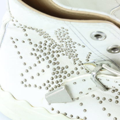 CHLOE 'Susanna' Silver Hardware Buckle High Top Spain Made Sneaker (38)