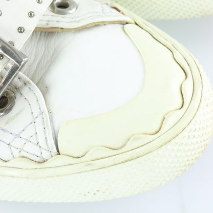 CHLOE 'Susanna' Silver Hardware Buckle High Top Spain Made Sneaker (38)