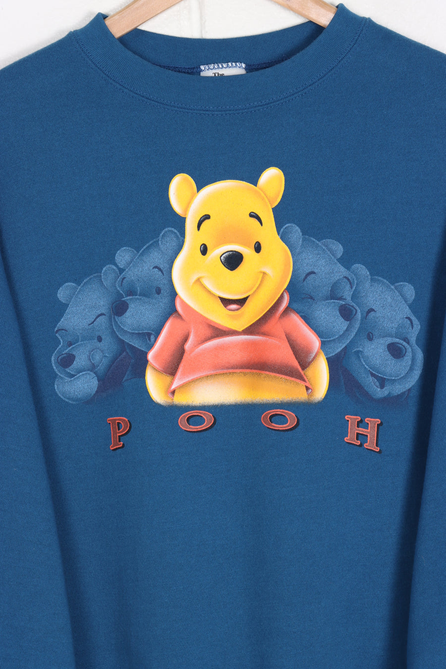 DISNEY Winnie the Pooh Blue USA Made 50/50 Sweatshirt (XL)