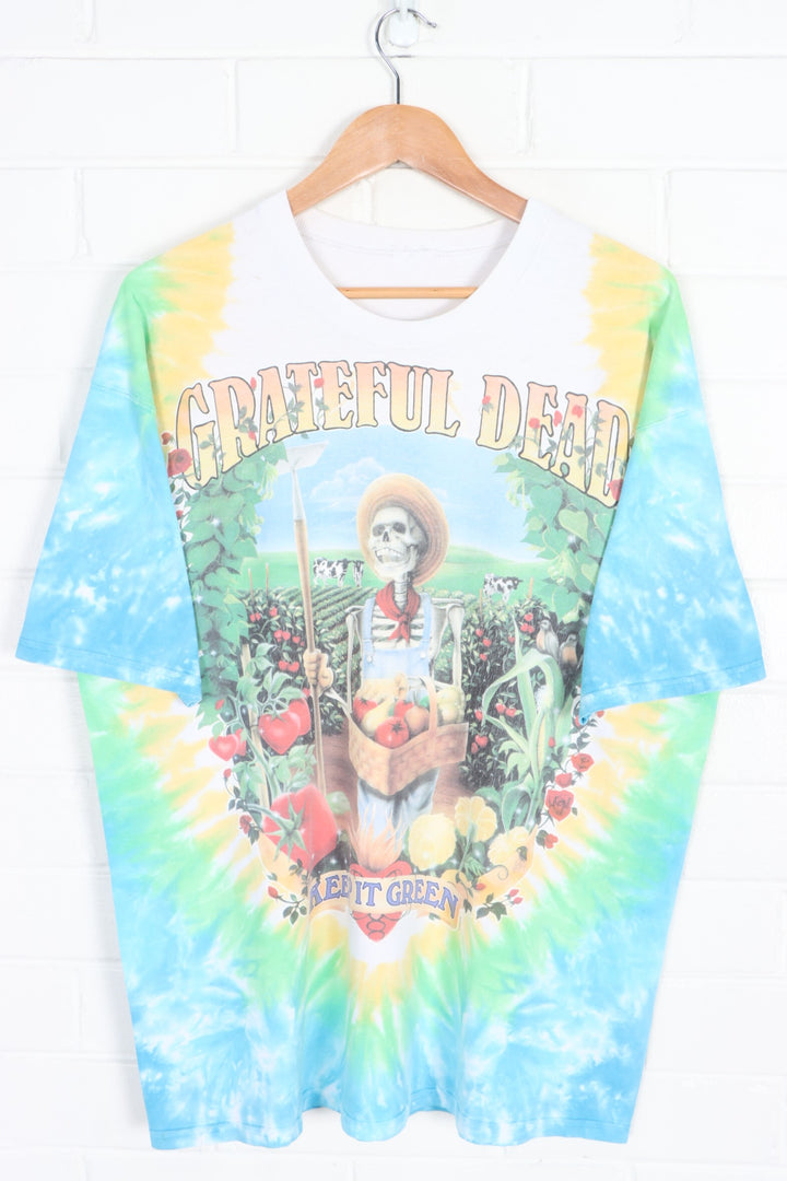 Grateful Dead 1998 "Keep It Green/Let It Grow" Tie Dye T-Shirt (XL)