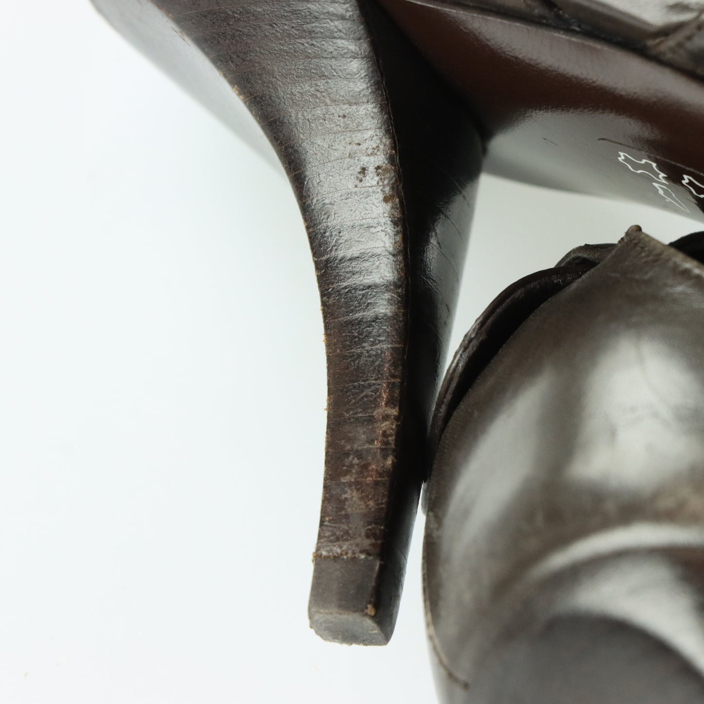 ROGER VIVIER Cut Out Italy Made Brown Slingback Heels (40.5)