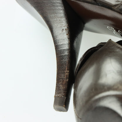 ROGER VIVIER Cut Out Italy Made Brown Slingback Heels (40.5)